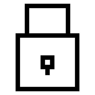 Lock line icon vector illustration isolated on white background イラスト素材