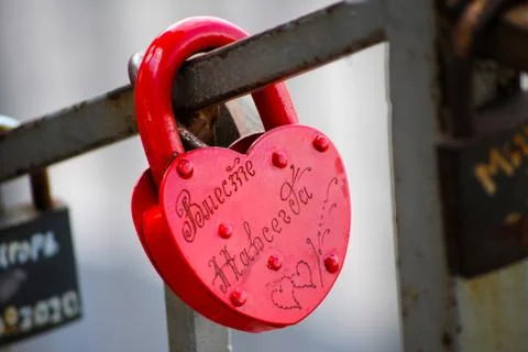 Lock of love Foto stock