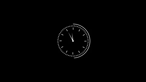 Lock with moving arrows. Clock time lapse , Clock Counting Down 24 Hour Day.. Stock Footage 310417141