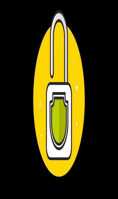 Lock Open Premium flat icon animated with alpha channel Video stock 101584587