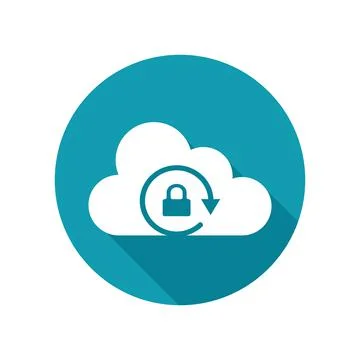 Lock orientation icon on cloud. isolated on white background. vector イラスト素材
