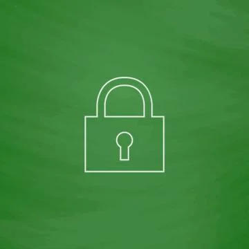 Lock pad computer symbol Stock-Illustration