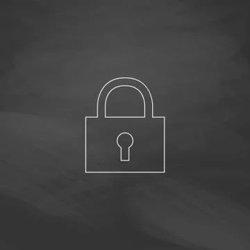 Lock pad computer symbol Stock-Illustration