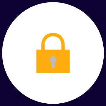 Lock pad computer symbol Stock-Illustration