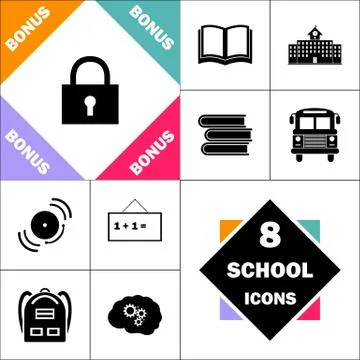 Lock pad computer symbol Stock Illustration