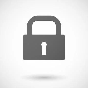 Lock pad  icon on white background Stock Illustration