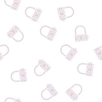 Lock padlock glyph seamless pattern Illustration