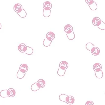 Lock padlock glyph vector seamless pattern Illustration