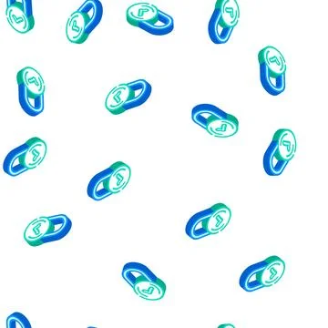 Lock padlock isometric icon seamless pattern Illustrazione stock