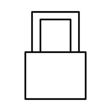 Lock padlock password icon or logo illustration Stock Illustration