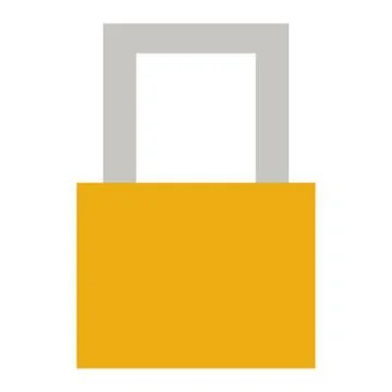 Lock padlock password icon or logo illustration Stockillustratie