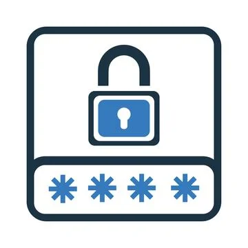 Lock, password, security, protection icon Stock Illustration