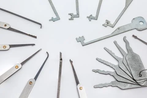 An lock pick Stock Photos