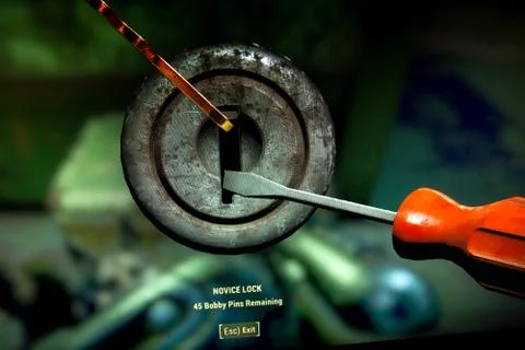 Lock picking in fallout 4 Stock-Fotos