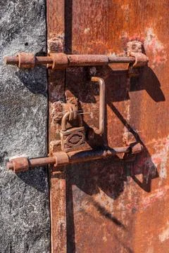 Lock of prison Stock Photos