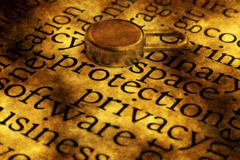 Lock on protection wprd cloud Stock Illustration