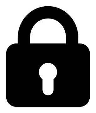 Lock - Raster Icon Illustration Stock Illustration
