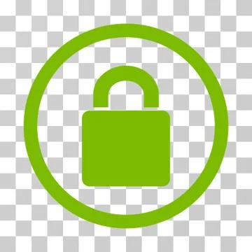 Lock Rounded Vector Icon Illustrazione stock