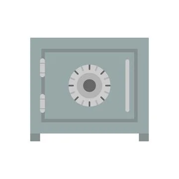 Lock safe protection security metal business door box icon. Safety finance sa 库存插图