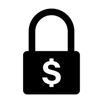 Lock safe secure money icon vector for graphic design, logo, website, socia.. Stock-Illustration