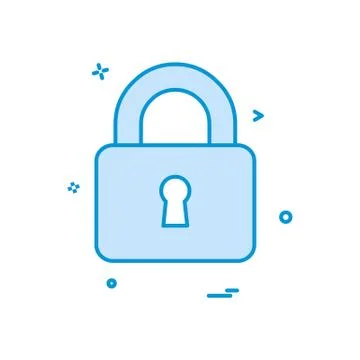 Lock safe security icon vector design Illustrazione stock