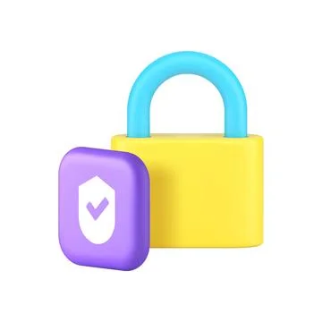 Lock safety security privacy identity checking login access authentication .. Stock Illustration