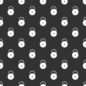 Lock seamless pattern Stock Illustration