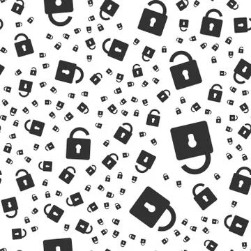 Lock seamless pattern Stock Illustration