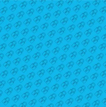 Lock secure pattern line illustration graphic. 스톡 일러스트