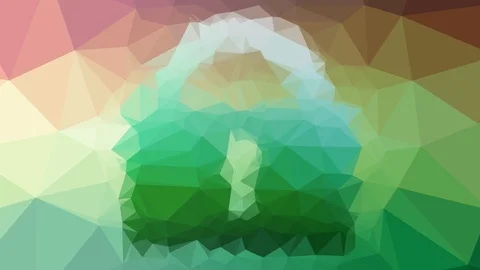 Lock secure private safe dissolving interesting tessellation looping pulsing  Stock Footage 109242243