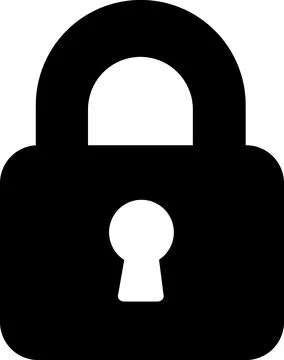 Lock security protection privacy interface icon 스톡 일러스트
