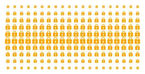 Lock Shape Halftone Array Stockillustratie