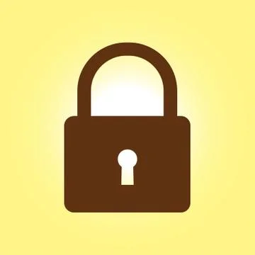 Lock sign symbol Stock Illustration