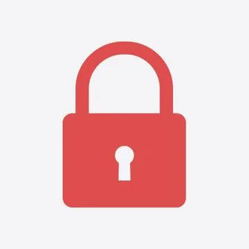 Lock sign symbol Stock Illustration