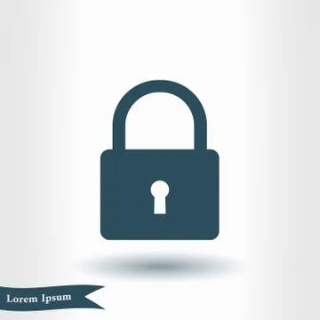 Lock sign symbol. Stock Illustration