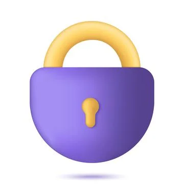 Lock simple icon Stock Illustration