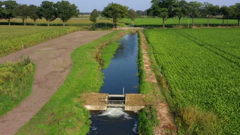 Lock small brook Netherlands Stock Footage 285092907
