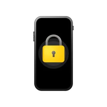 Lock smartphone icon. Secure code. Element of cyber security icon for mobile Stock-Illustration