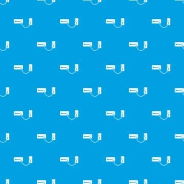 Lock snap pattern seamless blue イラスト素材