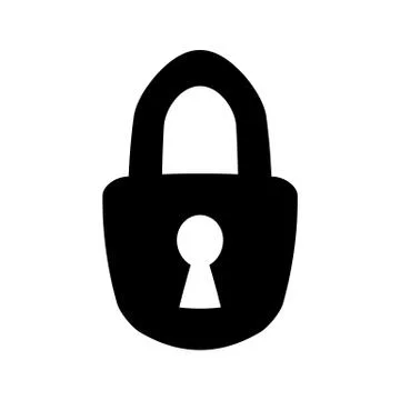Lock symbol icon. Stock Illustration
