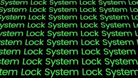 Lock system program digits futuristic setting animation Stock Footage 327023947
