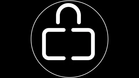 Lock System Symbol Stock Footage 260025721