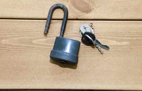 The lock on a table Stock Photos