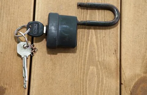 The lock on a table Stock Photos