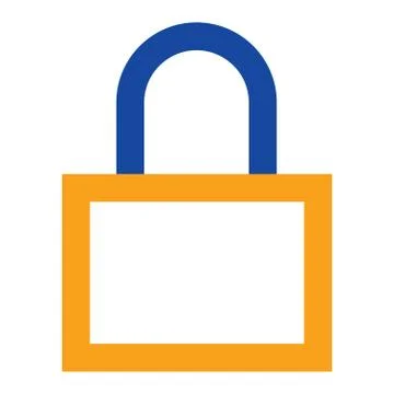 Lock Thin Line Icon, Security And Padlock, Stock Illustration