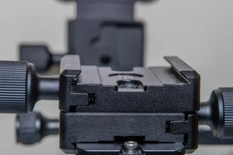 Lock type tripod camera mount Stock Photos