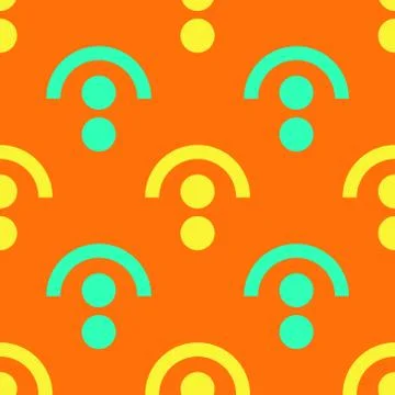 Lock under seamless pattern Illustrazione stock