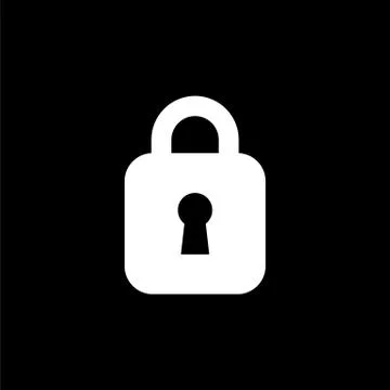 Lock unlock icon ui simple style flat illustration Stock Illustration