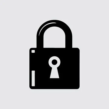 Lock vector art design Ilustración de archivo