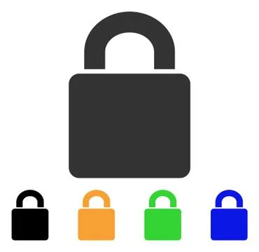 Lock Vector Icon Illustrazione stock